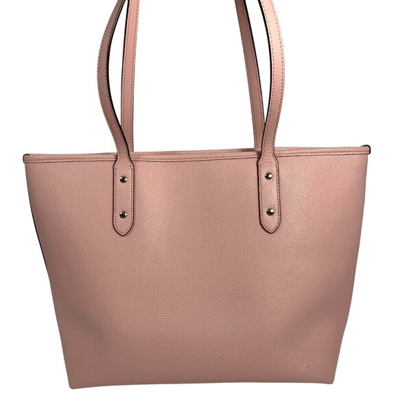 Coach Large City Zip Tote Light Ballet Pink Crossgrain Leather F58846 w/ Tag - Picture 4 of 15